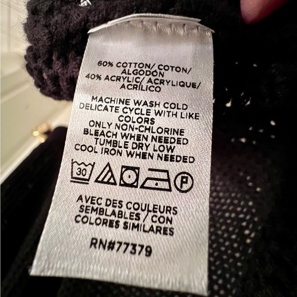 Ann Taylor Mesh Stitch Open Front Cardigan - Picture 7 of 7